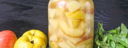 компот из айвы и яблок на зиму. Шаг 8