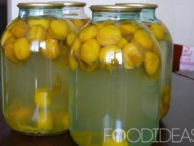 Рецепт компота из белой сливы