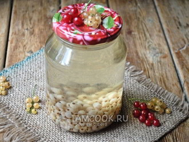 Рецепт компота из белой смородины на зиму