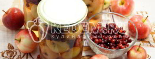 компот из брусники с яблоками. Шаг 7
