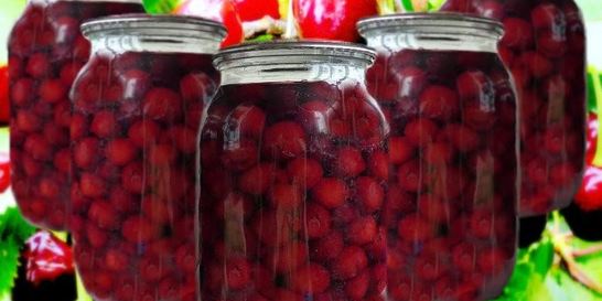 Компот из черешни с косточками на зиму