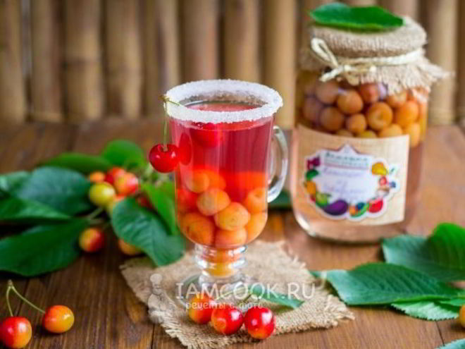 Рецепт компота из черешни