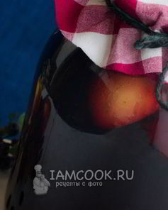 Компот из черноплодки с яблоками на зиму