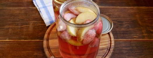 компот из клубники и яблок. Шаг 10