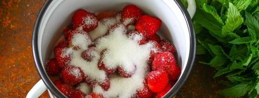 компот из клубники с мятой на зиму. Шаг 6