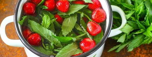 компот из клубники с мятой на зиму. Шаг 8