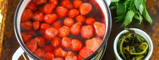 компот из клубники с мятой на зиму. Шаг 10