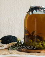 Компот из крыжовника с мятой