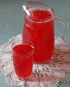 Компот из малины и яблок