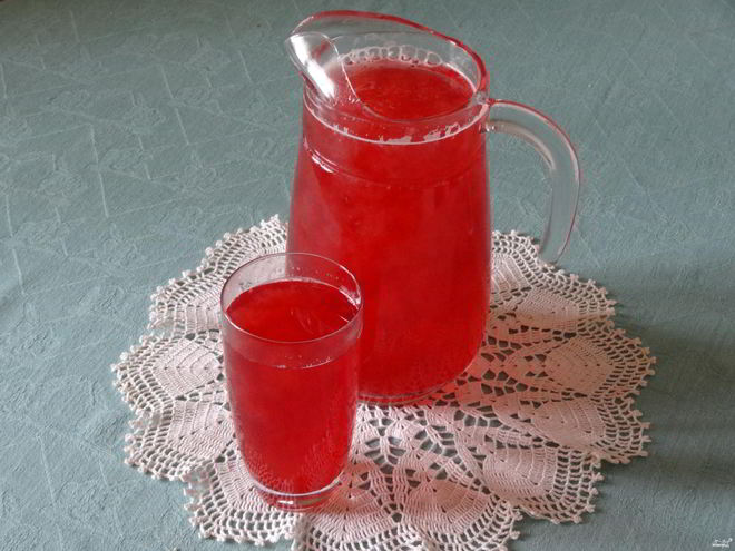 Рецепт компота из малины и яблок