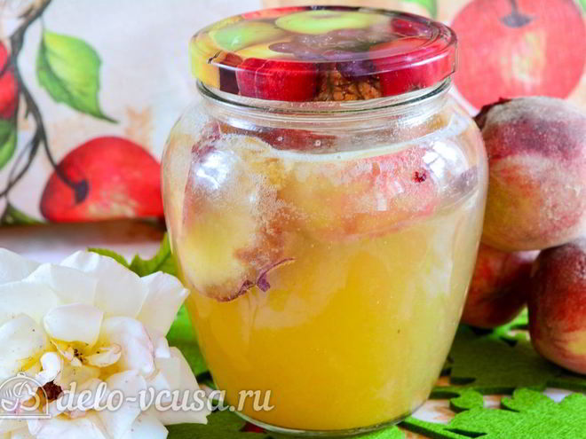 Рецепт компота из персиков на зиму