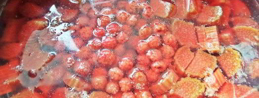 компот из ревеня и лесной малины. Шаг 6