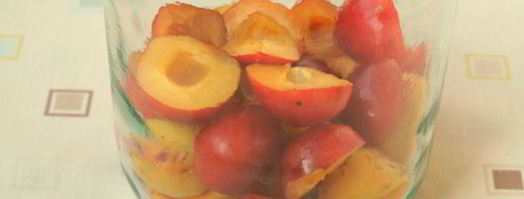 компот из слив и абрикос. Шаг 2