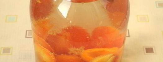 компот из слив и абрикос. Шаг 3