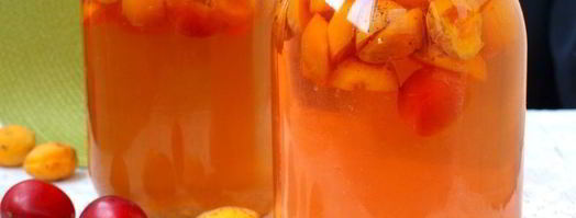 компот из слив и абрикос. Шаг 6