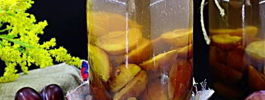 компот из слив на зиму с корицей. Шаг 8