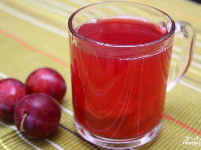 Рецепт компота из слив