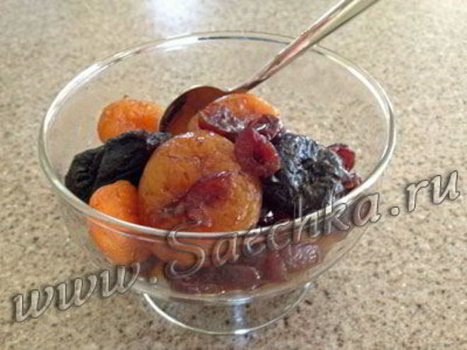 Рецепт компота из сухофруктов