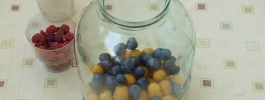 компот из терна, алычи и малины на зиму. Шаг 3