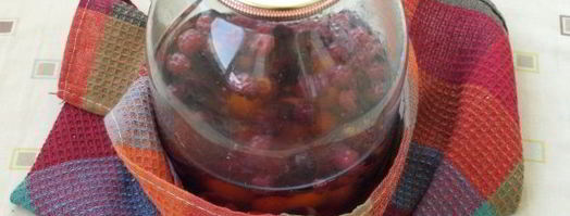 компот из терна, алычи и малины на зиму. Шаг 6