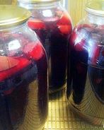 Компот из терна и яблок