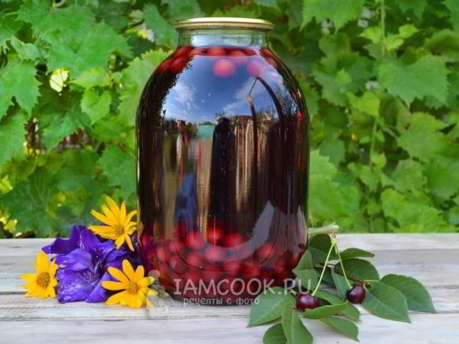 Рецепт компота из вишни