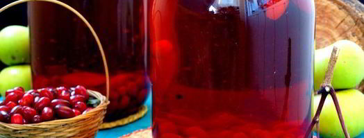 компот из яблок, кизила и бузины. Шаг 6