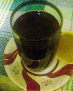 Компотик из свежезамороженных ягод с лимоном