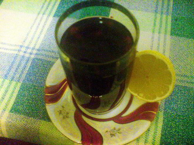 Рецепт компотика из свежезамороженных ягод с лимоном