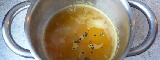 миндальные блинчики с компотом из ананаса, фиников и ванили. Шаг 3