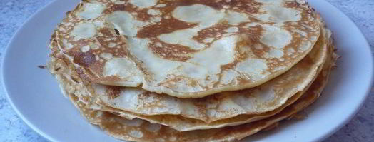 миндальные блинчики с компотом из ананаса, фиников и ванили. Шаг 8