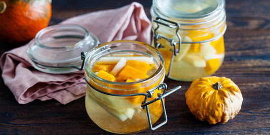 Тыквенно-яблочный компот с гуавой