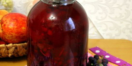 Виноградный компот на зиму