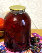 Виноградный компот на зиму