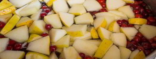 яблочно-клюквенный компот с имбирем. Шаг 3