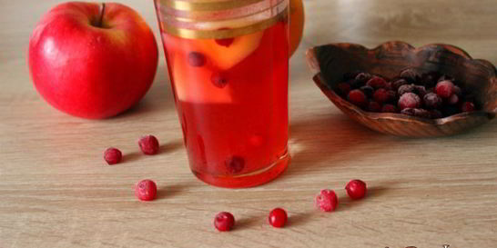 Яблочно-клюквенный компот