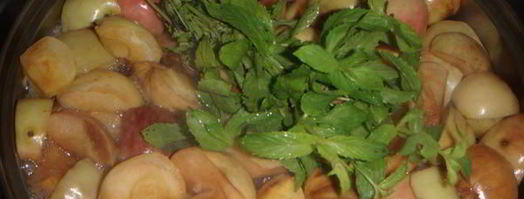 яблочный компот с лаймом и мятой. Шаг 5