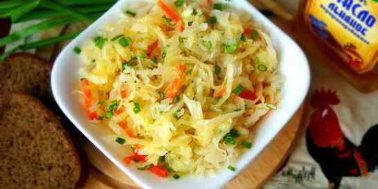 Квашеная капуста, сухой посол