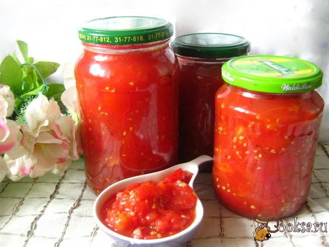 Рецепт ленивой томатной заготовки