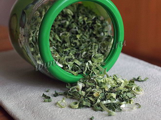 Рецепт лука-порея на зиму