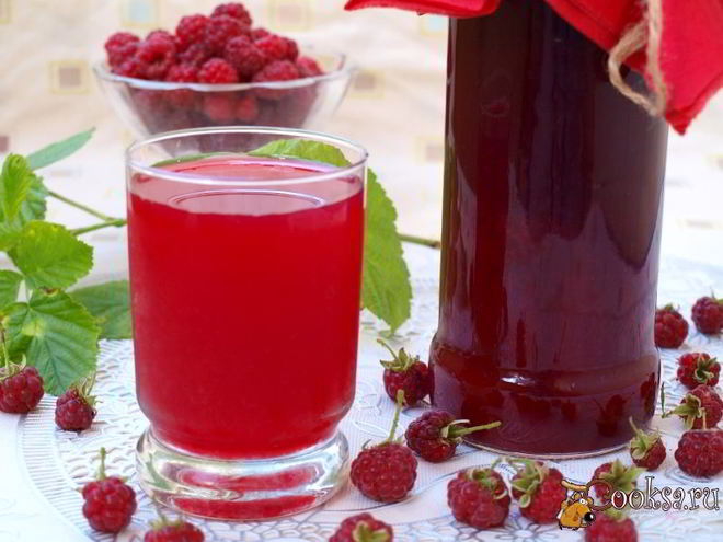 Рецепт малинового сока на зиму