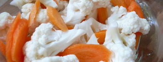 быстро-маринованная цветная капуста. Шаг 2