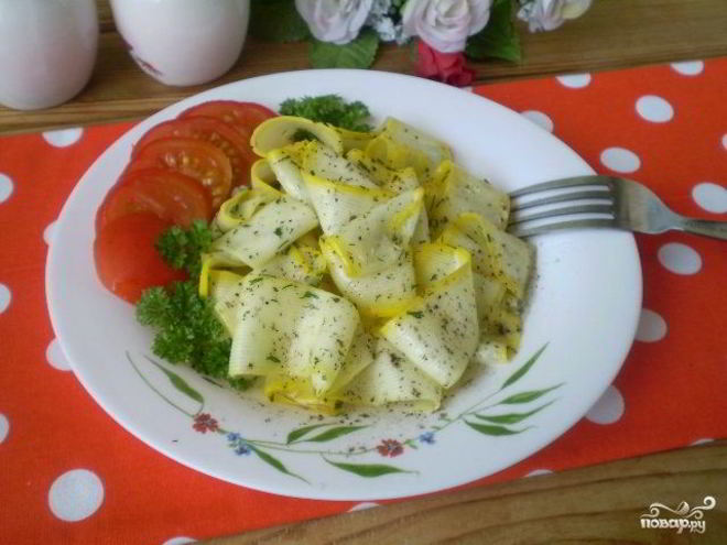 Рецепт быстрых маринованных кабачков