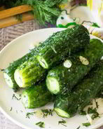 Быстрые маринованные огурцы без закатки