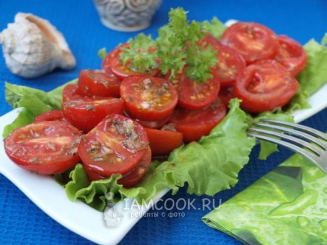 Рецепт быстрых маринованных помидоров