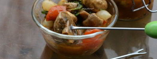 грибочки маринованные в винном соусе. Шаг 6