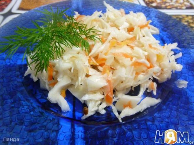 Рецепт капусты быстрой, маринованной зы 1 день