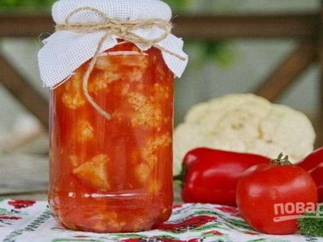 Рецепт капусты, маринованной в томатном соке