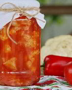 Капуста, маринованная в томатном соке