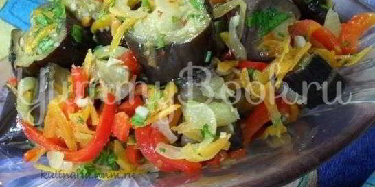 Ленивые маринованные баклажаны